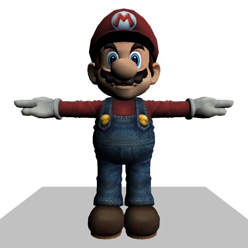 Mario without shadows