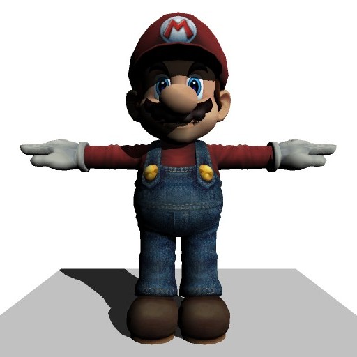 Mario with shadow mapping